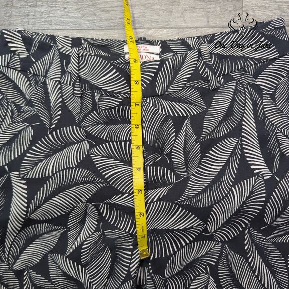 Merona Tropical Leaf Ankle Pants Size 2 - Picture 4 of 6